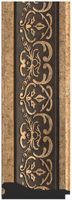 Зеркало напольное Evoform Exclusive Floor 204х114 BY 6172 с фацетом в багетной раме Вензель серебряный 101 мм