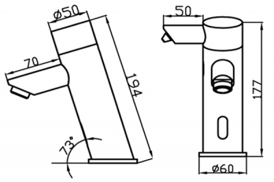 Ksitex М-8906 сенсорный смеситель с дозатором, хром