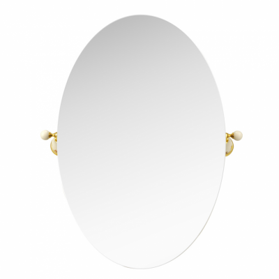 MIGLIORE Provance 17694 зеркало овальное, керамика с декором/золото
