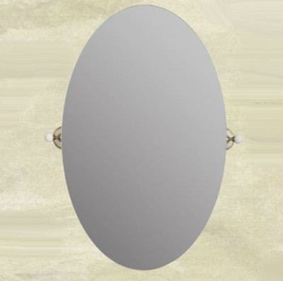 MIGLIORE Provance 17694 зеркало овальное, керамика с декором/золото
