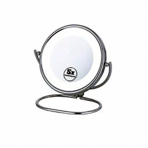 Bath Plus 3052/1 зеркало косметическое настольное с подсветкой, хром