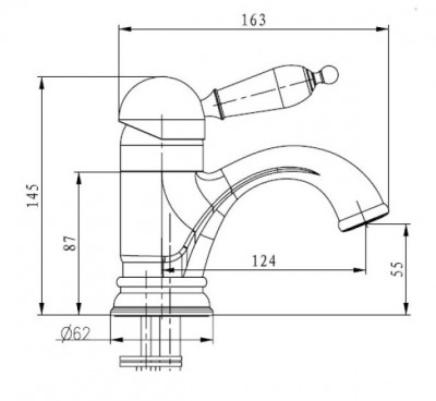 Boheme Medici Ripresa 301 смеситель для раковины, бронза