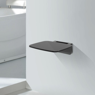 Сиденье для душа 350х330х50 WasserKRAFT  (SS402), черный