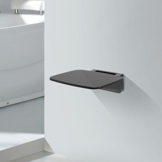 Сиденье для душа 350х330х50 WasserKRAFT (SS402), черный