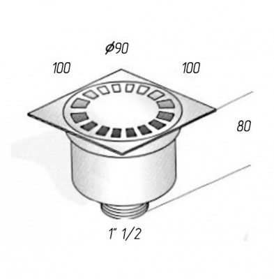 MIGLIORE Bangkok 20204 сливной трап для душа, бронза