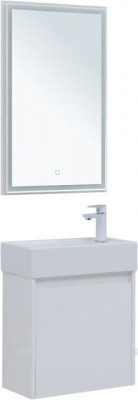 Комплект мебели для ванной Aquanet Nova Lite 50 белый глянец с дверецей (00302531)