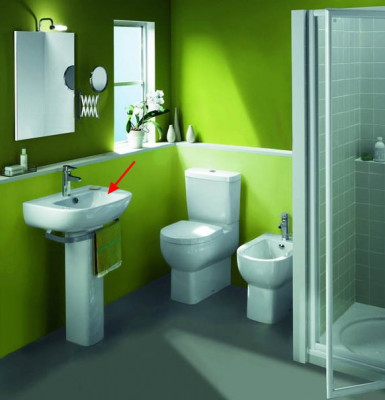 JACOB DELAFON Odeon Up E4737-00 раковина 56 см х 45 см, белая