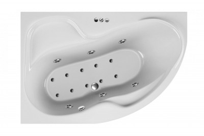 Ванна акриловая левосторонняя Relisan ADARA Гл000013733 160x100 угловая 210 л