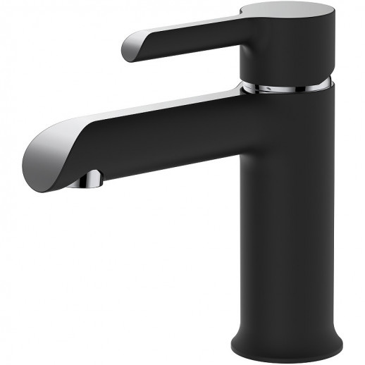 Однорычажный смеситель для раковины Haiba HB10805-7 (латунь) черный, хром