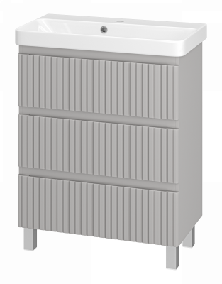 Тумба под раковину Brevita Victory 70 напольная (серый шелк) VIC-07070-50-03Я