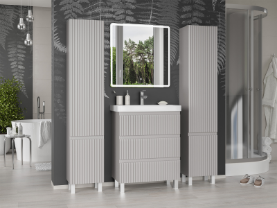 Тумба под раковину Brevita Victory 70 напольная (серый шелк) VIC-07070-50-03Я