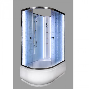 Душевая кабина б/к Deto ЕМ 4511 N LED-GM 110x80 см с led-подсветкой и г/м