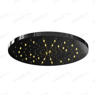 Otler Amber АD40 круглый душ с подсветкой, янтарный, 40см