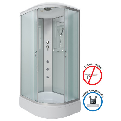 Душевая кабина Niagara Classic 120х90 L NG-33294-14LG с гидромассажем асимметричная