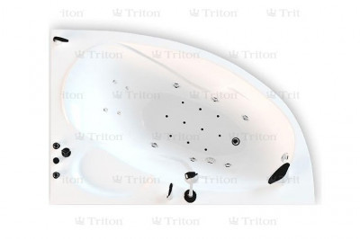 Ванна акриловая Triton Николь (левая) асимметричная 160х100 см