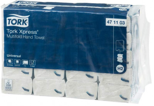 Tork Xpress® листовые полотенца сложения Multifold 2 сл натуральный цвет