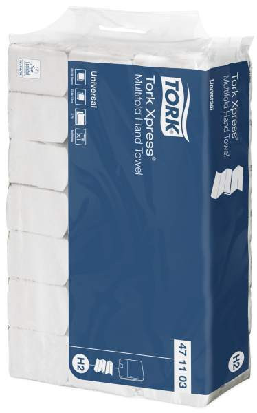 Tork Xpress® листовые полотенца сложения Multifold 2 сл натуральный цвет