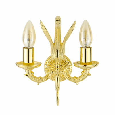 MIGLIORE Luxor 26155 светильник настенный двойной (малая розетка), золото