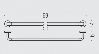 COLOMBO Nordic B5211 полотенцедержатель 69 см