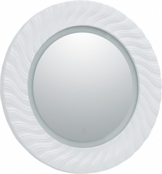 Зеркало Aquanet Милан 80 белый LED подвесное округлая (00241821)