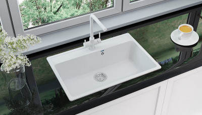Мойка для кухни Ulgran Classic U-600-302 песочная ис-ный камень прямоугольная