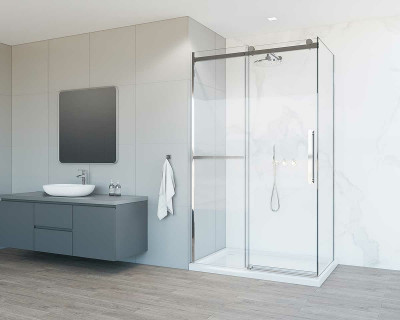 Душевой угол Vincea Como Soft 130x100 VSR-1CS1013CL пр-ль хром стекло прозрачное