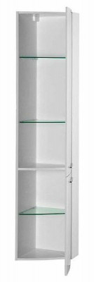 Шкаф пенал в ванную De Aqua Токката Тока 5 35 R 167567 подвесной угловой белый