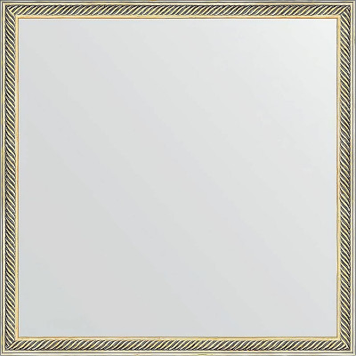 Зеркало настенное Evoform Definite 58х58 BY 0606 в багетной раме Витое золото 28 мм