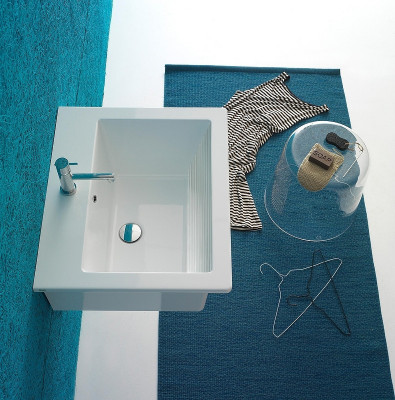 Раковина подвесная Globo Forty3 60 FO063.BI*0 белая прямоугольная