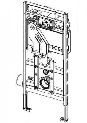 TECE Застенный модуль 400 для подвесного унитаза,h=1120мм,регулируемого по высоте,с сист. очистки воздуха 9600400