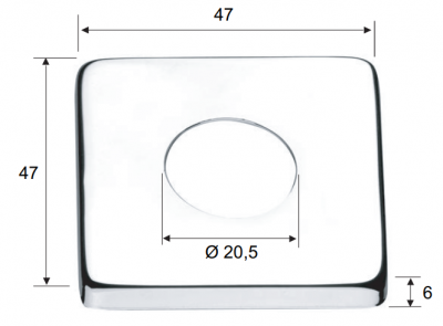 Отражатель Remer RR 130 S, хром