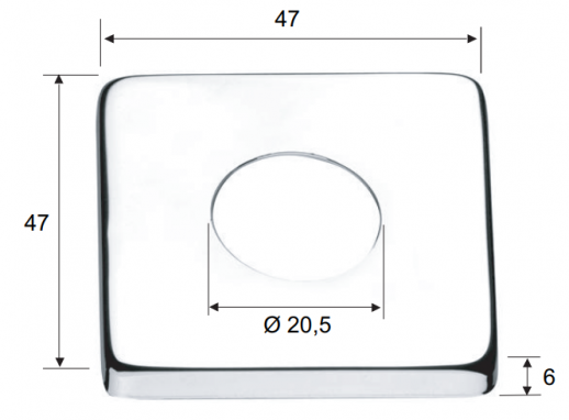 Отражатель Remer RR 130 S, хром