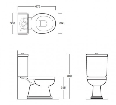 SIMAS Londra LO921bi+LO922bi+LO 002 bi/cr унитаз моноблок с вертикальным сливом, белый