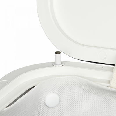 Geralis RWG-M Ромб корзина для белья белая, кант золото, малая