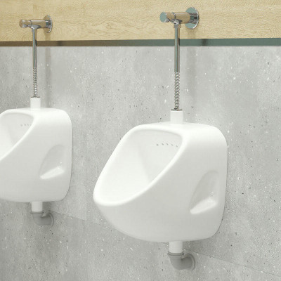 Писсуар Sanita Орион, наружный подвод воды, белый фарфор (PS/Orion/Mech/WHT.G/S1)