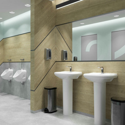 Писсуар Sanita Орион, наружный подвод воды, белый фарфор (PS/Orion/Mech/WHT.G/S1)