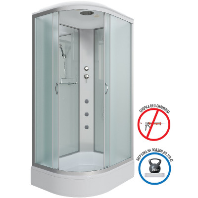 Душевая кабина Niagara Classic 110х90 R NG-33194-14RG с гидромассажем асимметричная