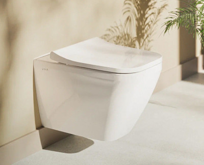 Комплект унитаза с инсталляцией Vitra Integra Square 9856B003-7206 с сиденьем микролифт и клавишей смыва хром