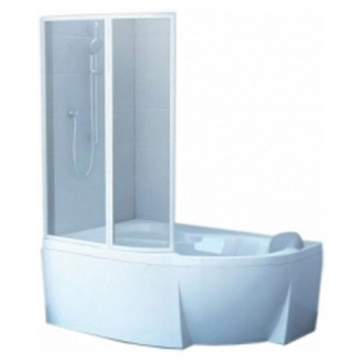 RAVAK 76L80100Z1 шторка VSK2 Rosa 150L для ванны 150 см левая, белый/стекло