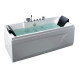 Акриловая ванна GEMY G9065 K R 175х85х72 см с гидромассажем, белая  (G9065 K R)