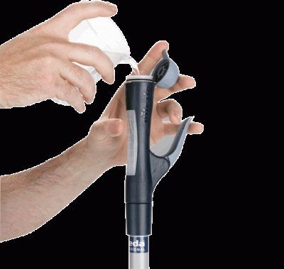 Ручка СпрейПро Инокс металлик 145 см