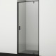 Душевая дверь WasserKRAFT Elbe 80 74P27 пр-ль черный стекло прозрачное  (74P27)