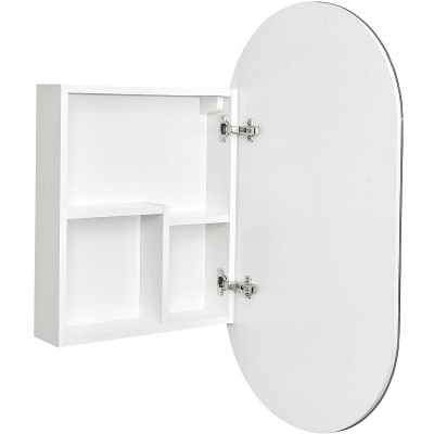 Зеркальный шкаф в ванную Aquaton Оливия 50 R 1A254502OL010 белый глянцевый