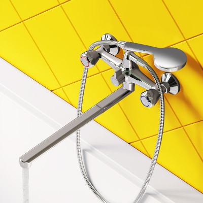 Смеситель для ванны Dorff Modern D7095000 универсальный хром с душевым гарнитуром