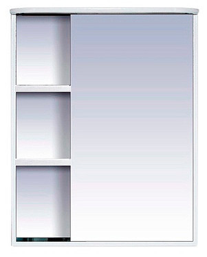 Зеркальный шкаф Misty Венера 60 правый со светом белое 60х80 (П-Внр04060-01СвП)