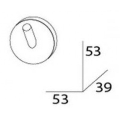 Artwelle Harmonie HAR 001 крючок, хром