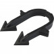 Скоба якорная для труб д.16-20мм, цвет черный STOUT (SMF-0003-001620)  (SMF-0003-001620)