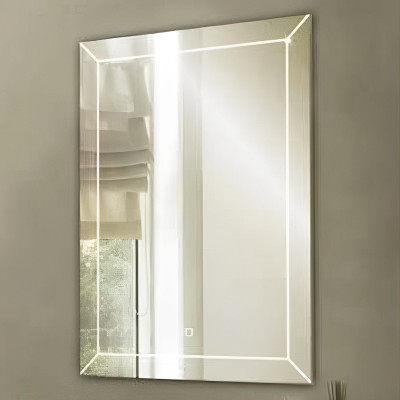 Зеркало в ванную с LED подсветкой Relisan JANET Гл000024388, 60x80 прямоугольное