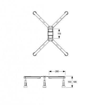 Villeroy&Boch U82990000 регулируемые ножки для душевого поддона