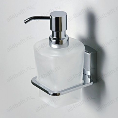 WasserKRAFT Leine К-5099 дозатор для жидкого мыла настенный, матовое стекло/хром